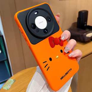 HelloKitty猫适用华为mate80promax手机壳新款 全包镜头ultra防摔air女可爱40 p70卡通mate60pro液态硅胶70pro