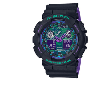 卡西欧手表男生gshock官方正品海洋之心GA-100BL-1A运动电子表