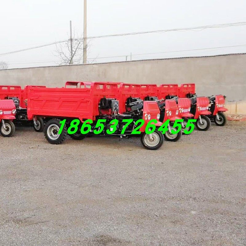 建筑工程专用三轮车 大马力农用三轮车 柴油电启动自卸三轮车