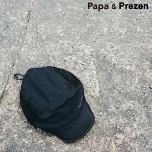 Papaprezen轻量拼接折叠帽户外网面透气舒适柔软运动跑步出行便携