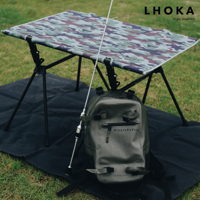 LHOKA户外折叠桌轻量便携稳定抗撕裂大桌面铝合金高低两用置物桌