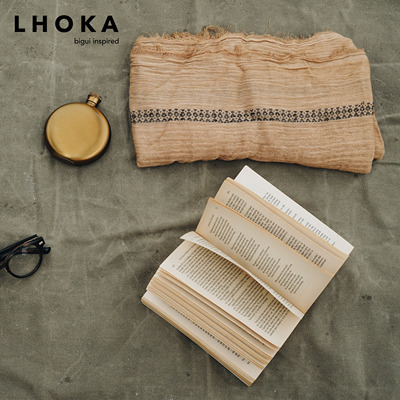 LHOKA户外围巾褶皱质感