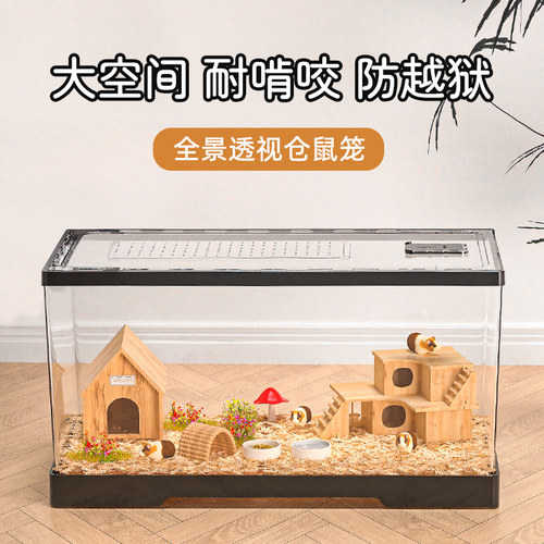仓鼠笼子全景透明饲养箱子