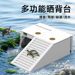 爬宠寄居蟹乌龟晒台爬台躲避屋爬梯二层平台小跃台造景休息晒背台