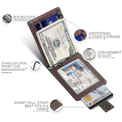 Credit card wallet RFID anti-theft short payment wallet