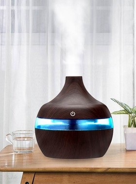 300ML SB Air Humidifier Electric Aroma Diffuser Mist Wood Gr