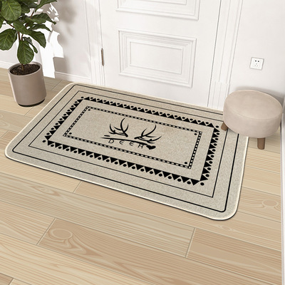 Linen rubber floor mat, kitchen mat, absorbent floor mat地垫