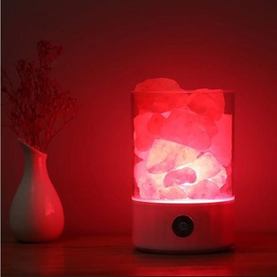 himalayan salt lamp rock natural crystal bedside light盐灯