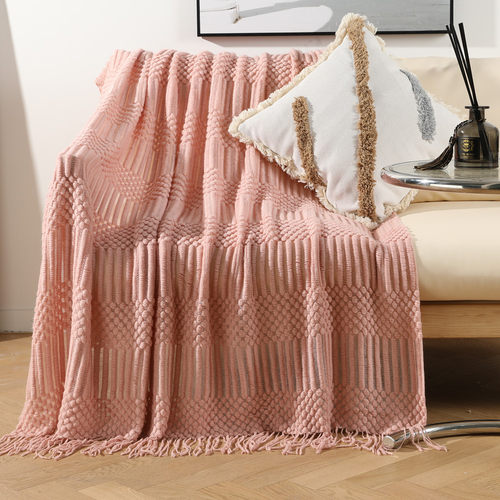 Nordic sofa blanket, bed end towel, bean blanket shawl