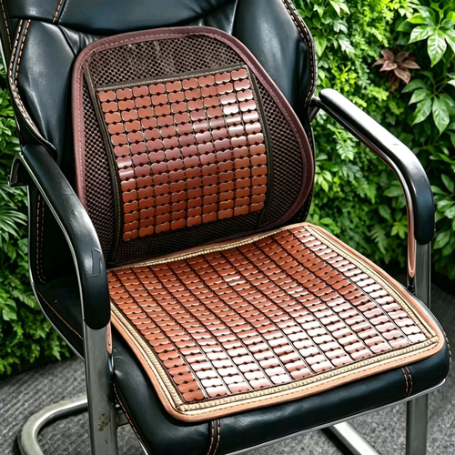 夏季麻将凉席坐垫办公室电脑椅竹垫椅垫夏天汽车货车透气凉垫腰靠