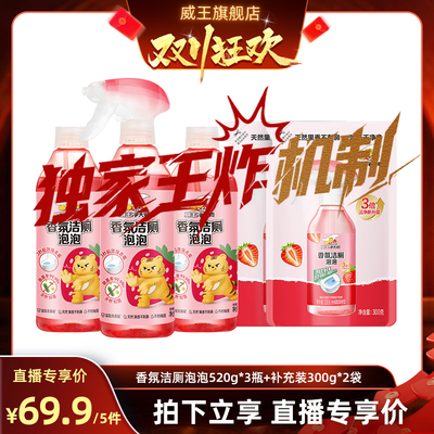 威王洁净大师香氛洁厕泡泡除菌