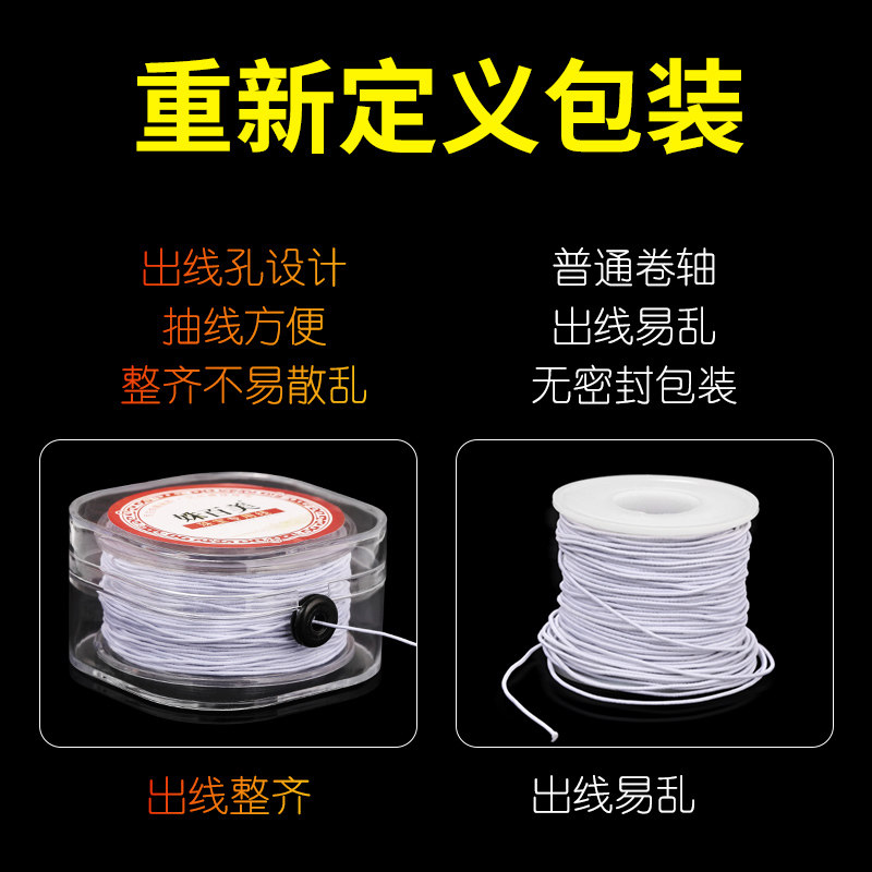 IMPORTED BRACELET ELASTIC ROPE BEADED ROPE WEAR-RESISTANT PLAY ROPE COW TENDON LINE BEADED XINGYUE BODHI SPECIAL WIRE ROPE CHAIN