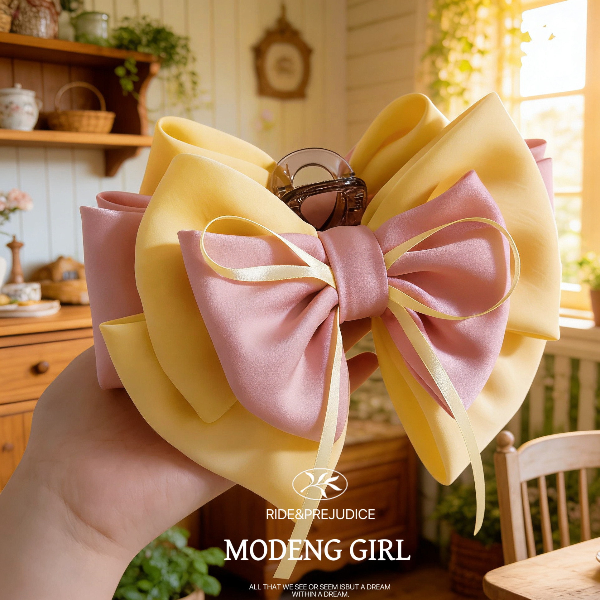 【温柔少女】高级感重工八层蝴蝶结抓夹超大号鲨鱼夹女小众设计