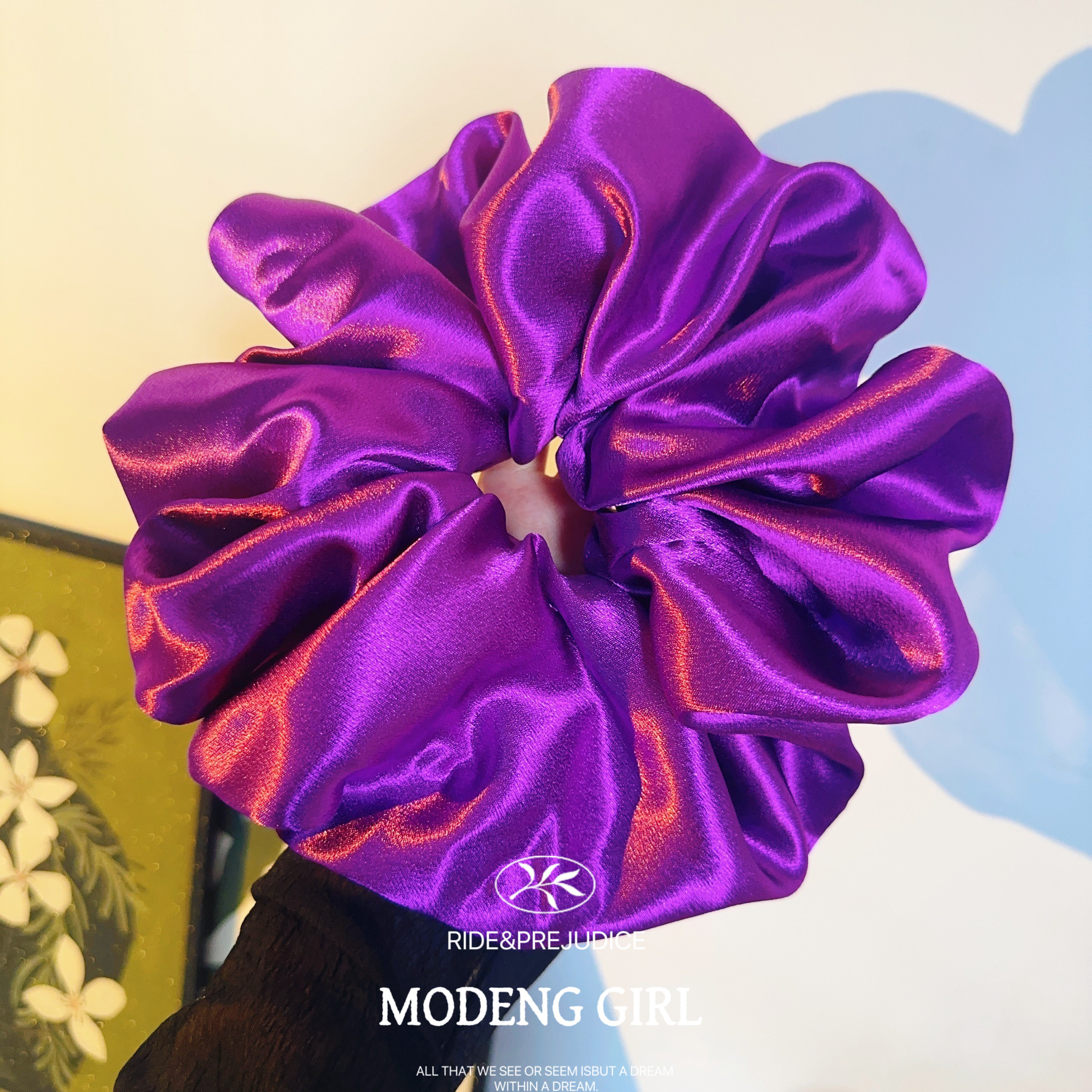 【正脸看得到发圈】显发量高级感超大发圈大肠圈法式慵懒风头饰