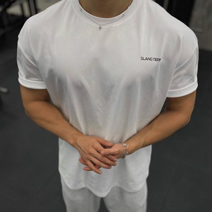 SLANG TERM 基础LOGO短袖240G索罗娜功能面料上衣百搭显壮圆领T恤