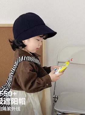 婴儿帽子春秋款宝宝鸭舌帽男女童夏季渔夫帽防晒遮阳帽