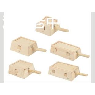 木制艾灸盒随身灸家用通用颈椎膝盖肚脐实木温灸单孔一柱小号木质