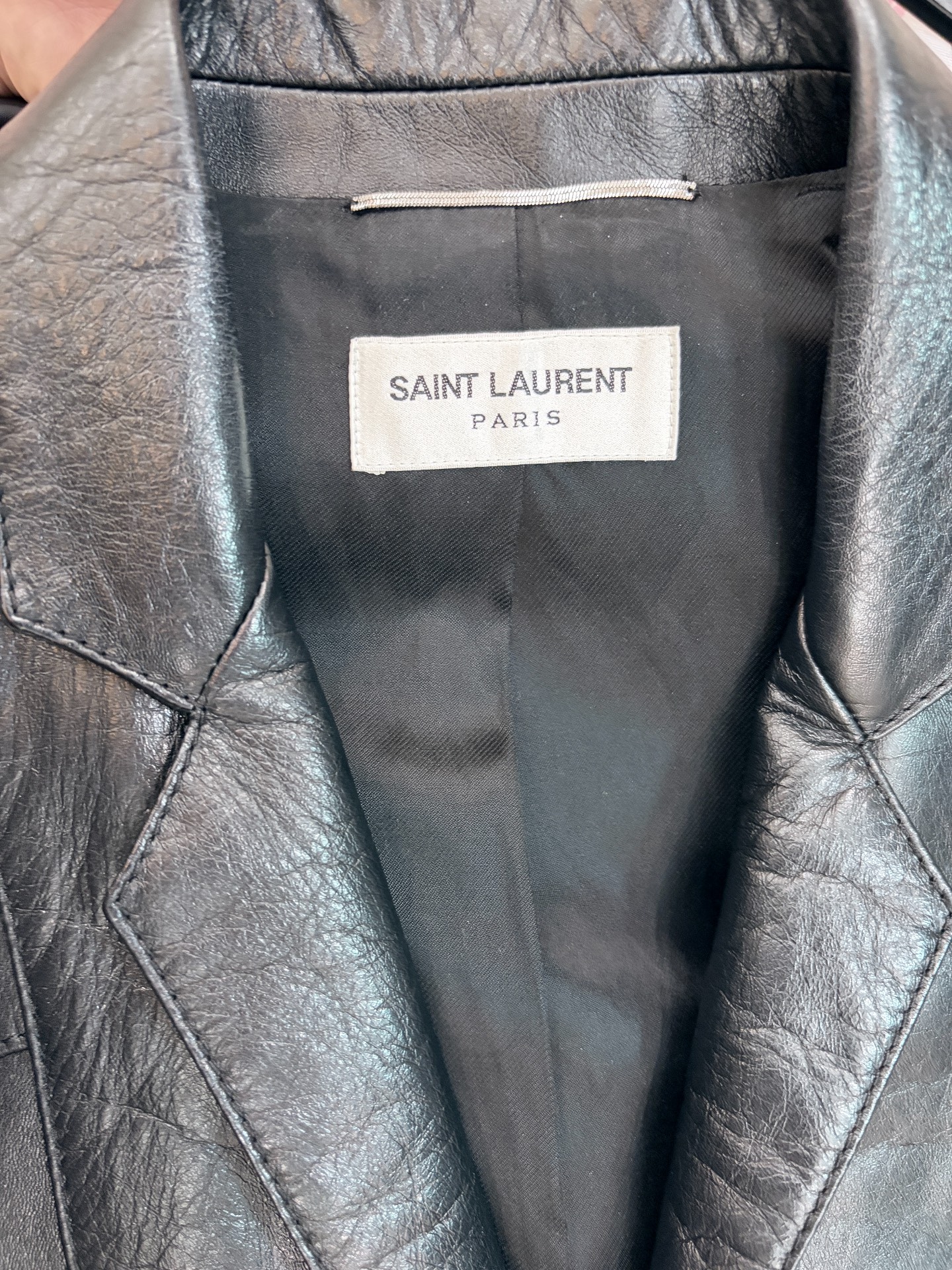 Saint Laurent SLP 19SS Runway Leather Jacket — label