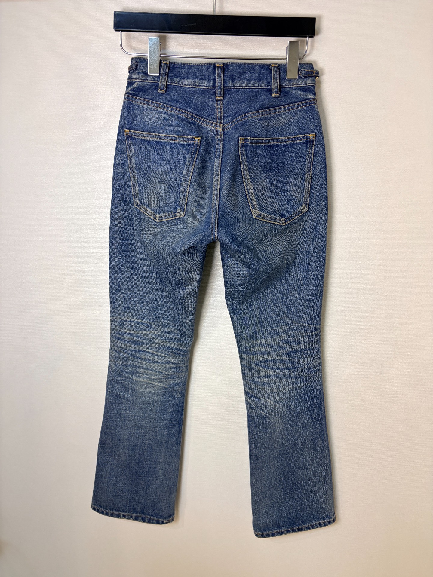 Celine Dylan Blue Micro-Flare Jeans — front