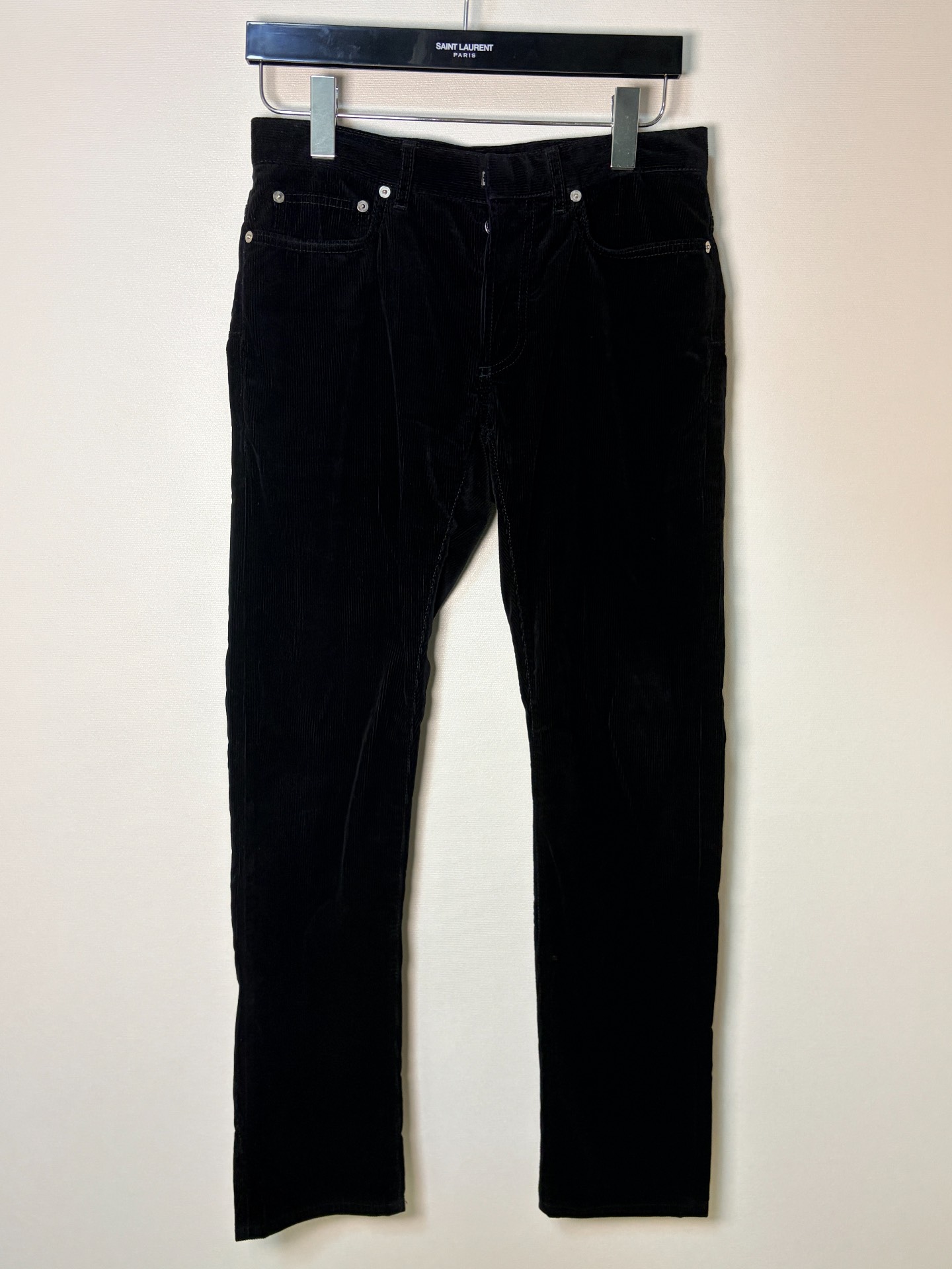 Dior Homme 14FW Runway Black Corduroy Jeans