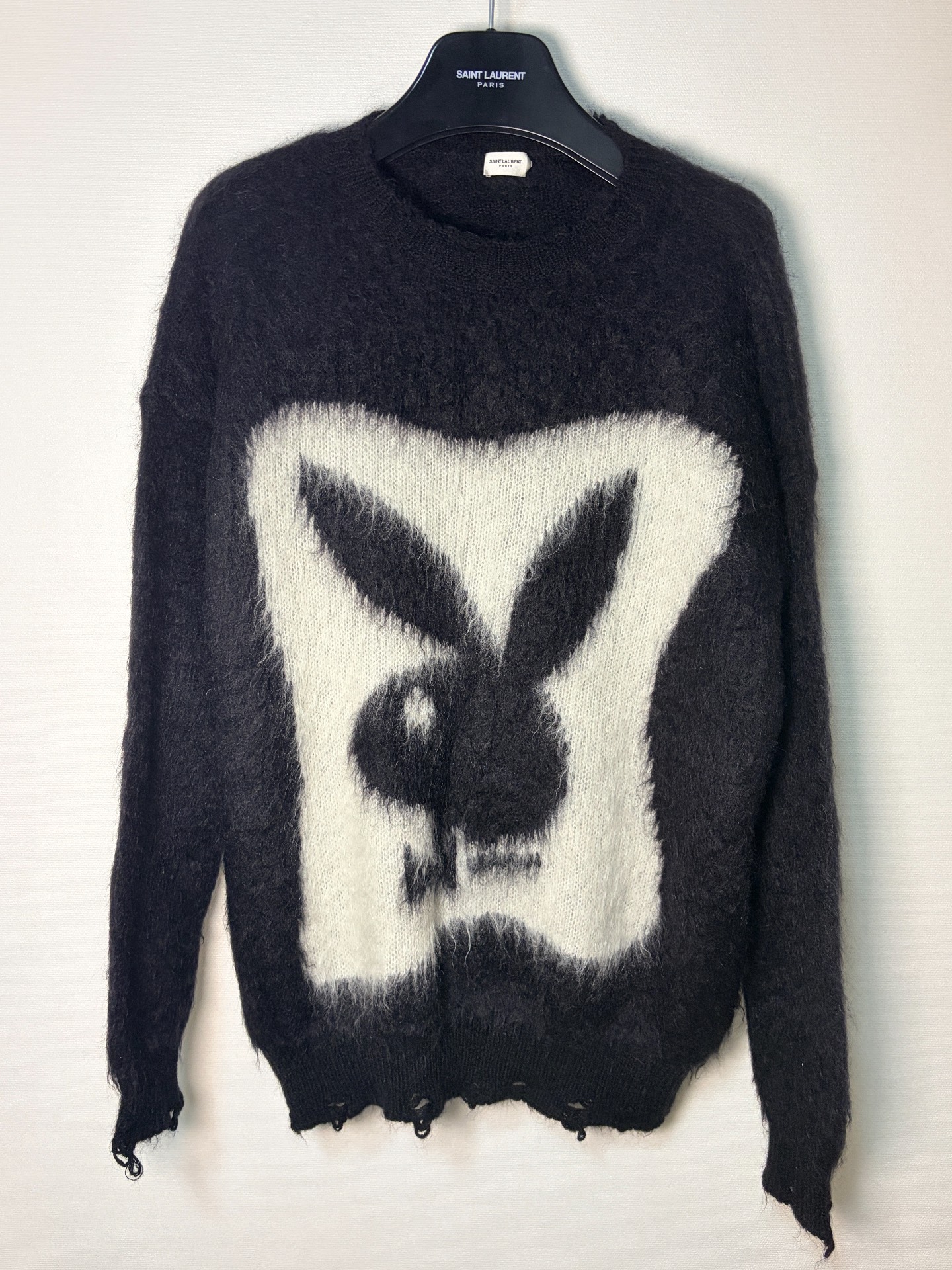 Saint Laurent Playboy Oversized Wool Mohair Sweater