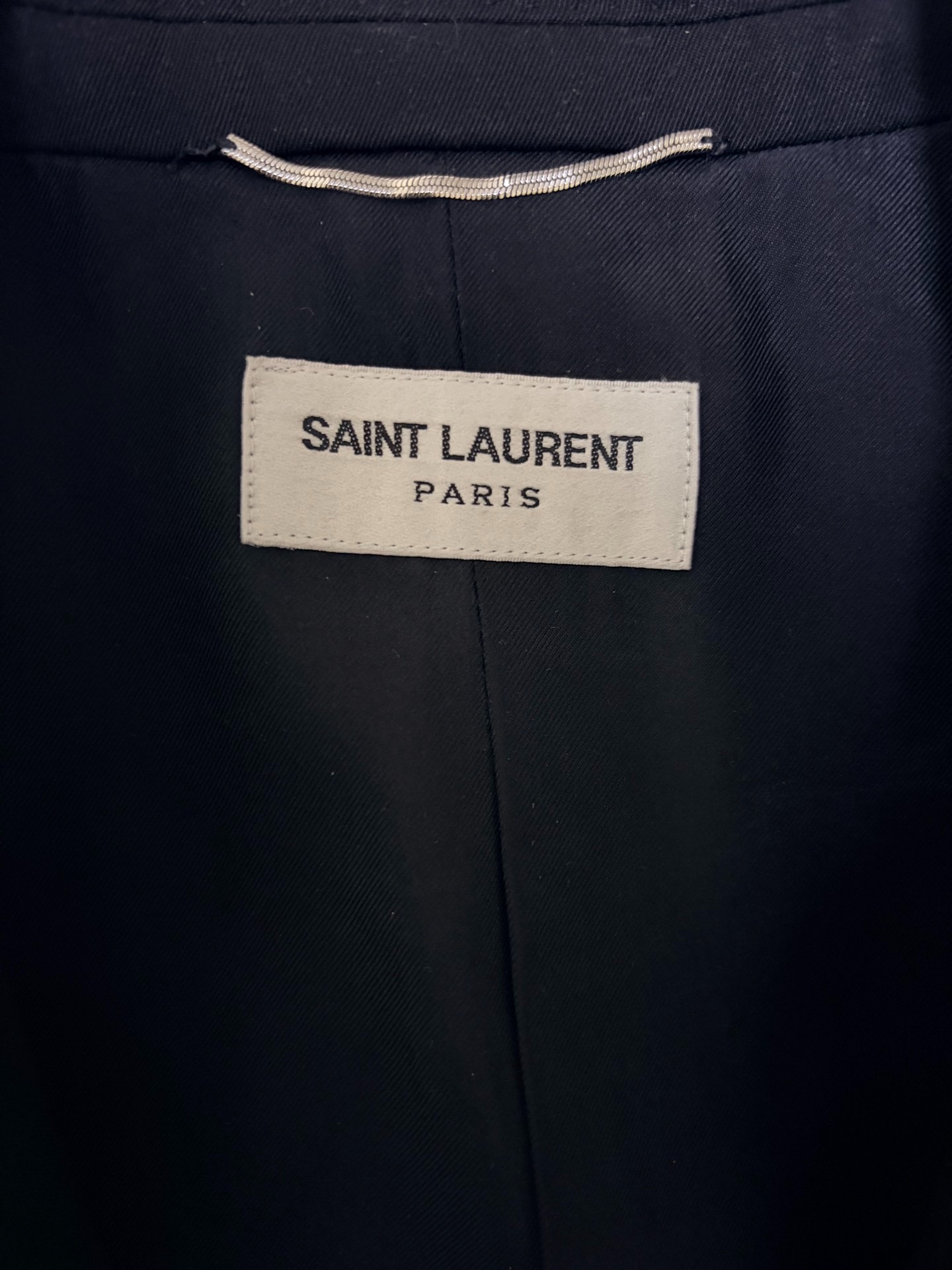 Saint Laurent Black Tuxedo Jacket — back