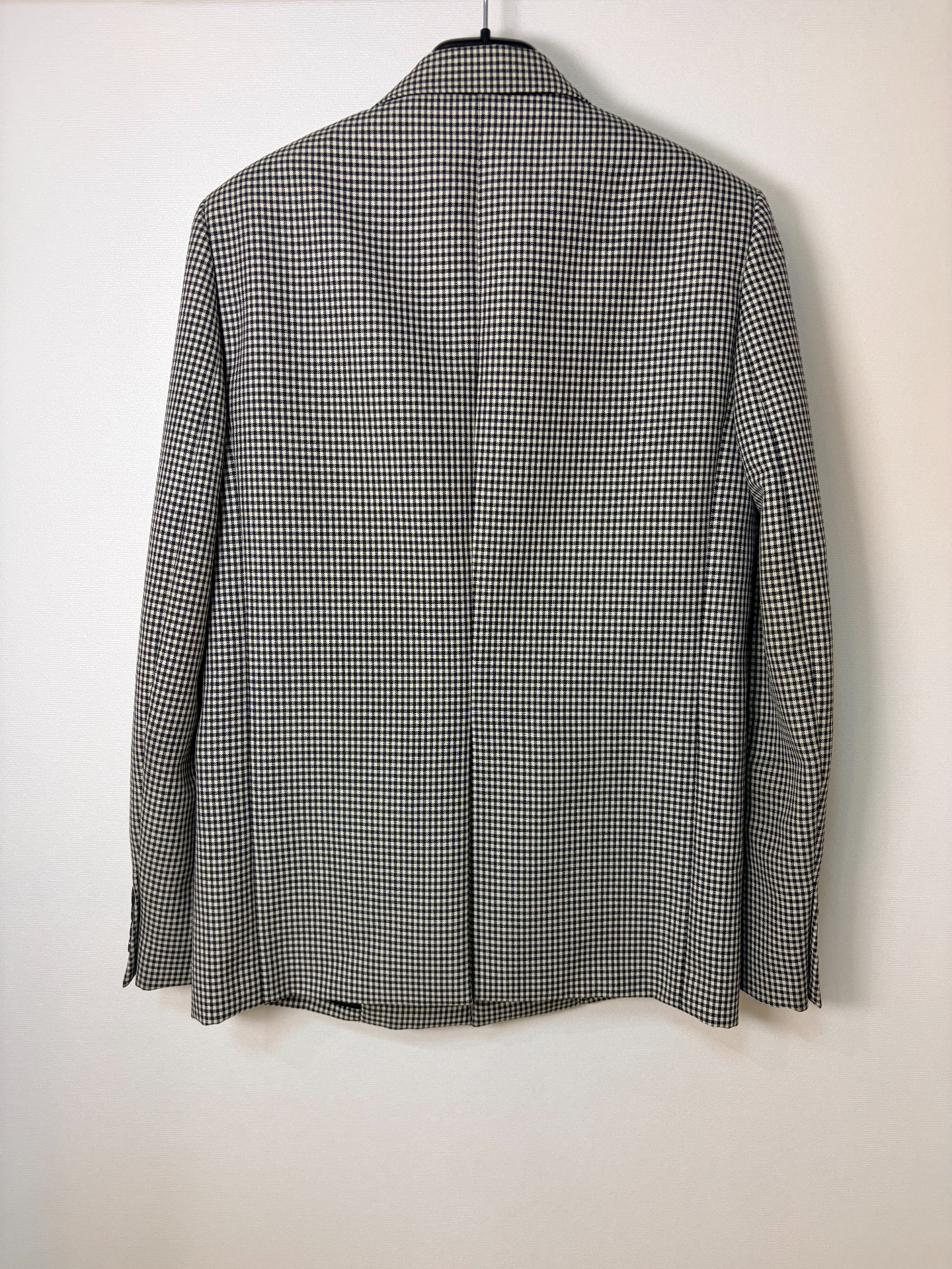 Saint Laurent Houndstooth Wool Blazer — front