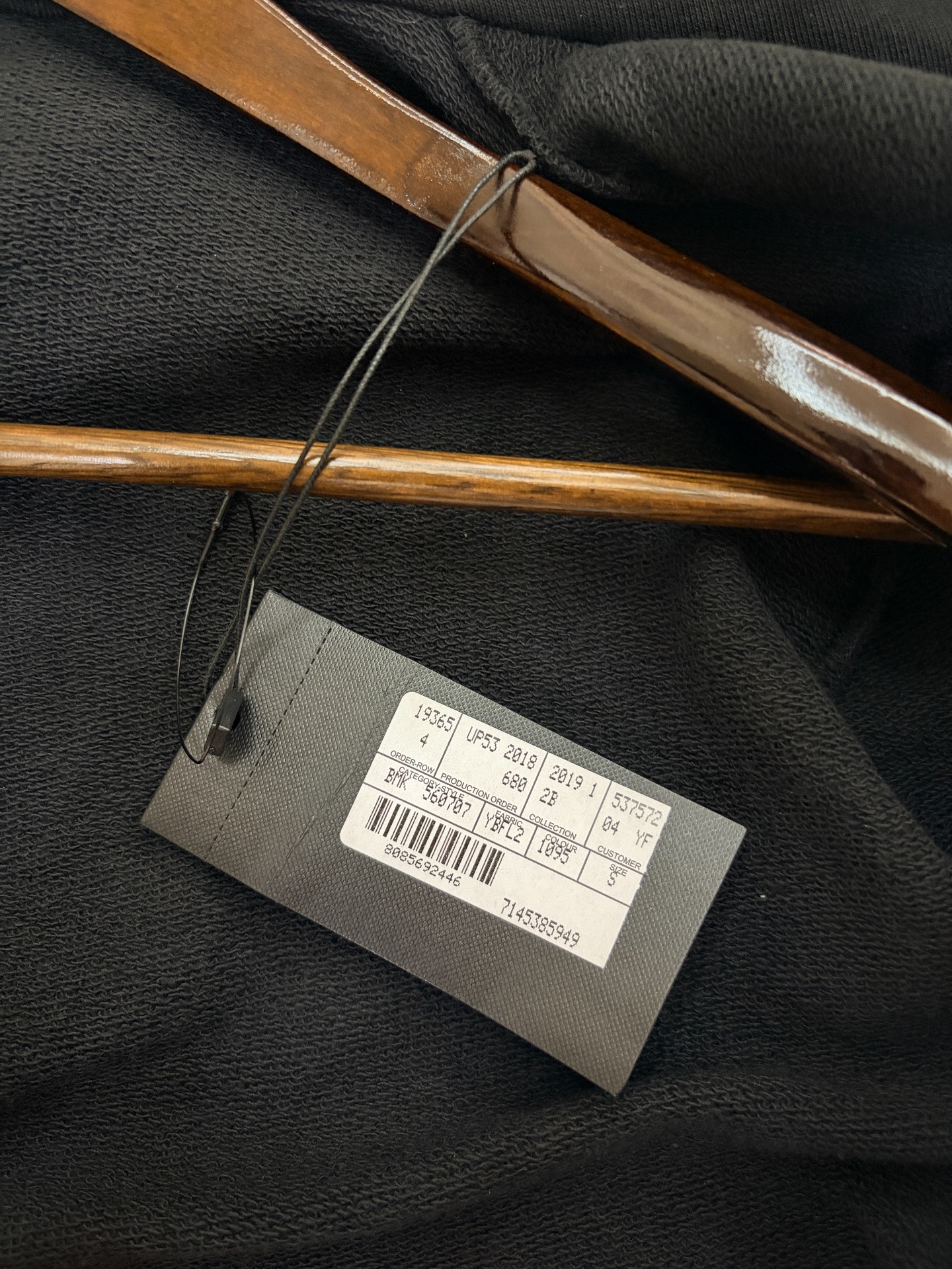 Saint Laurent Free Bird Navy Hoodie — label