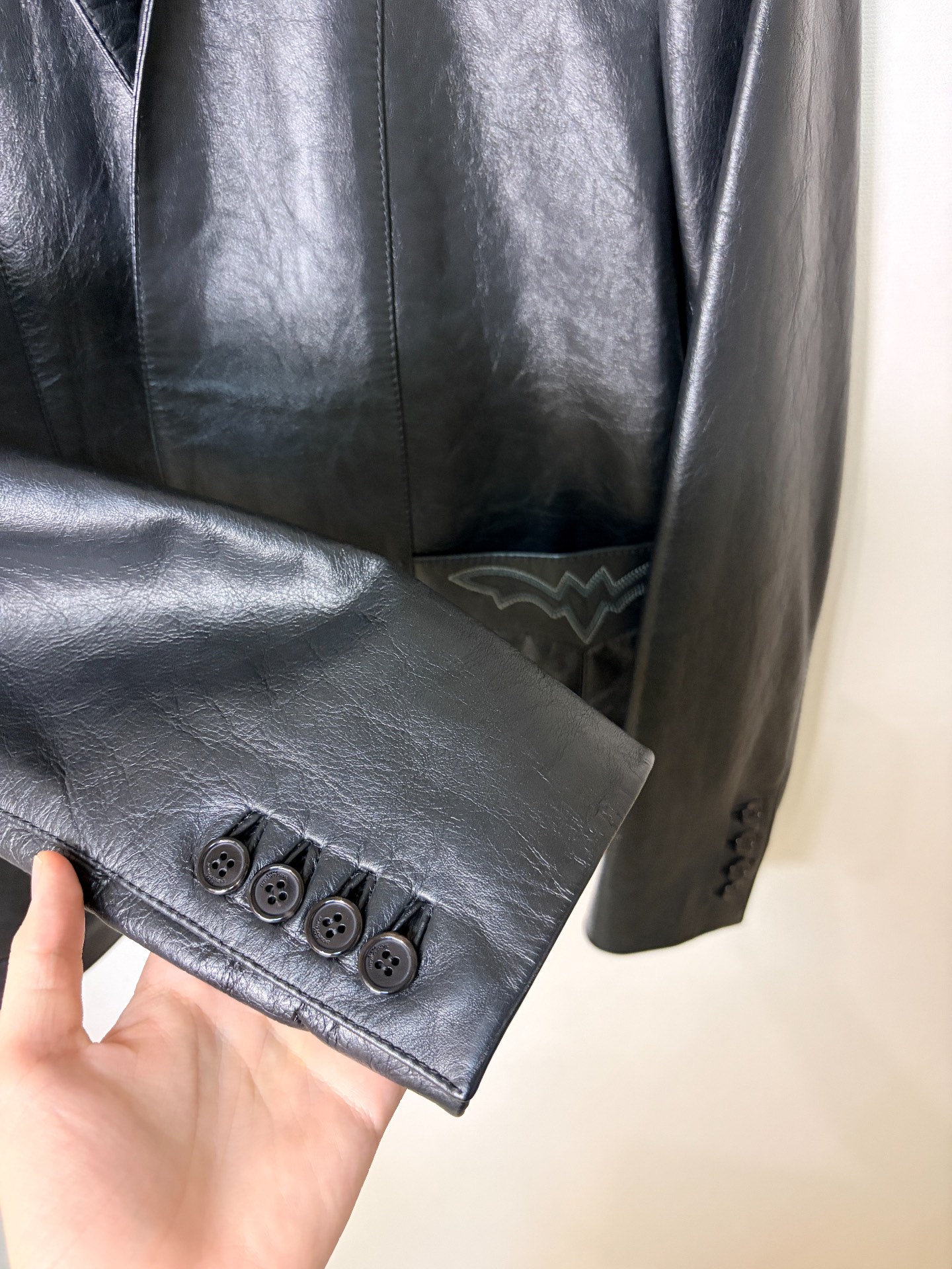 Saint Laurent SLP 19SS Runway Leather Jacket — back