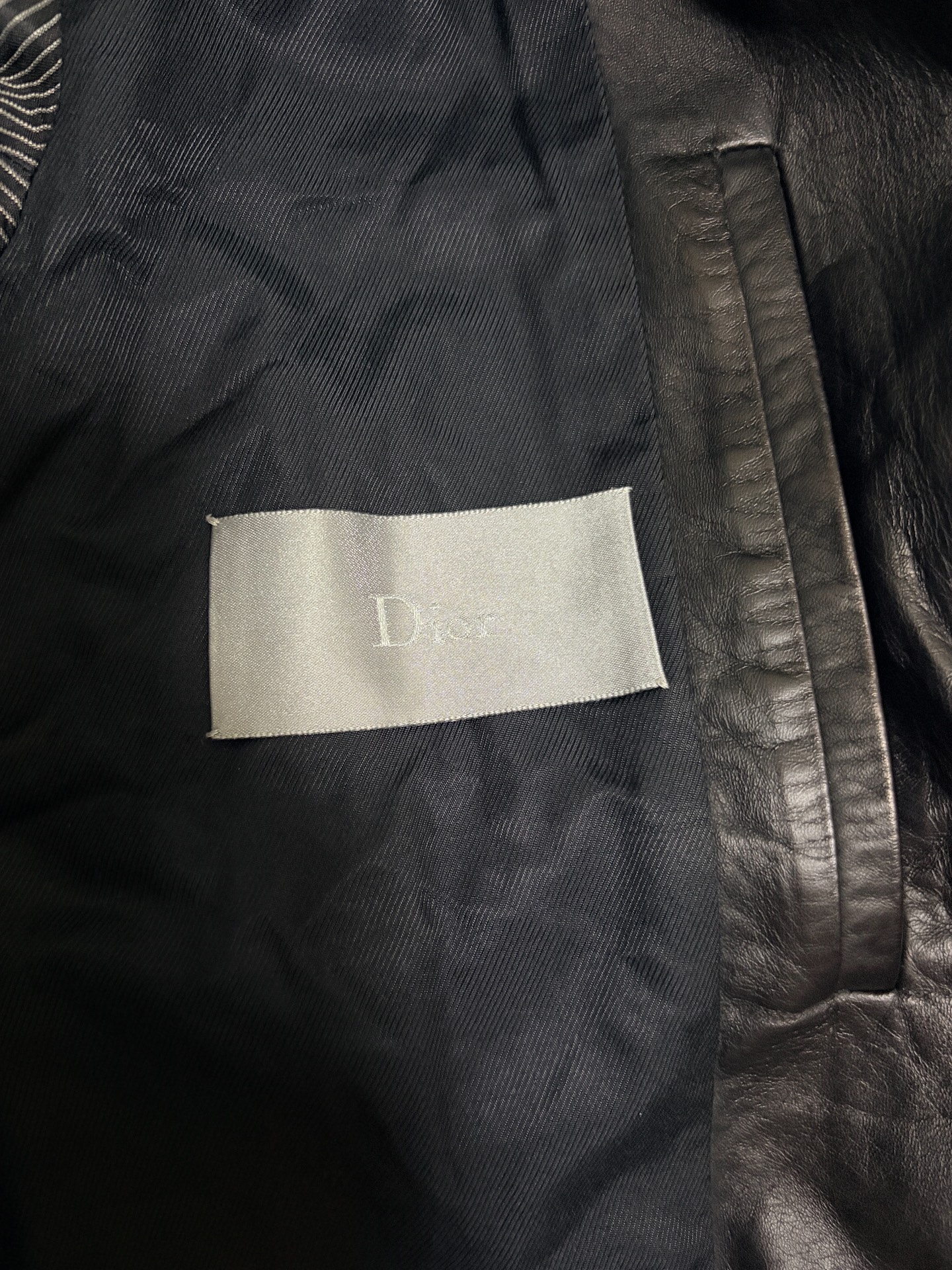 Dior Homme 11FW Black Suede Jacket — label