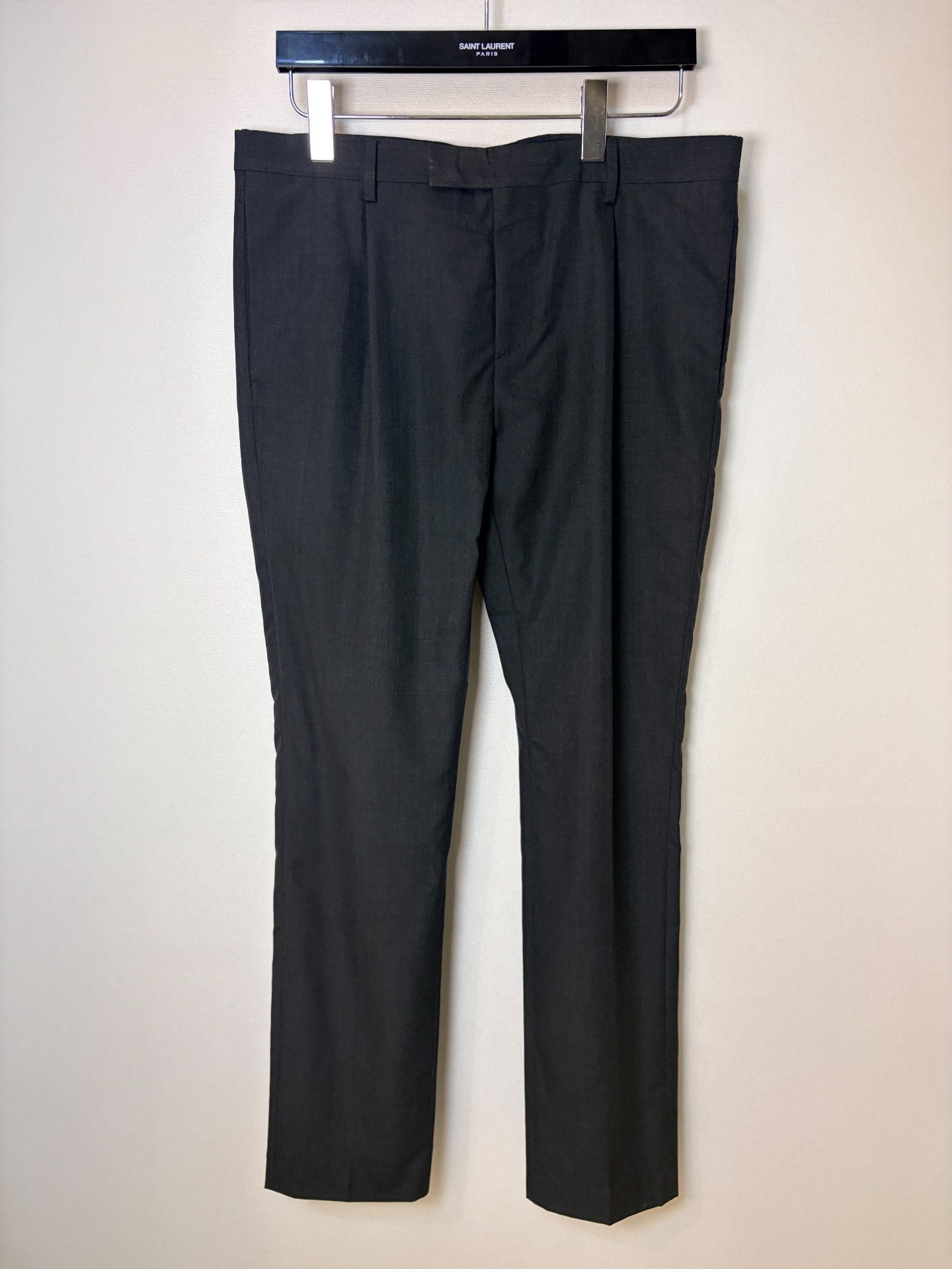 Saint Laurent SLP Wool Straight-Leg Suit Pants