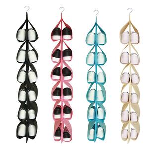 12格挂式鞋子收纳袋墙挂袋内衣物多层衣柜鞋架立体悬挂门