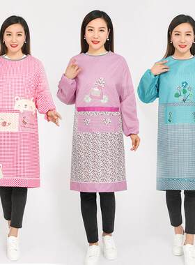 理发师罩衣不沾发染发围裙烫染师专用美发师防碎发衣服男工作服潮