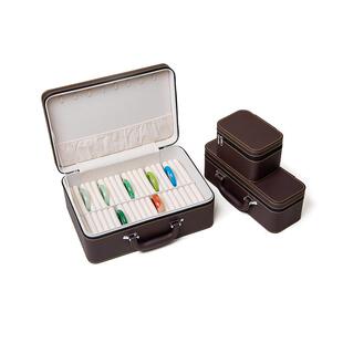 高档手镯收纳盒5位防尘防氧化首饰盒翡翠镯子收纳手镯盒