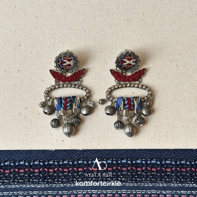 AYALA BAR H1557耳环 以色列手工制作民族感流苏耳饰