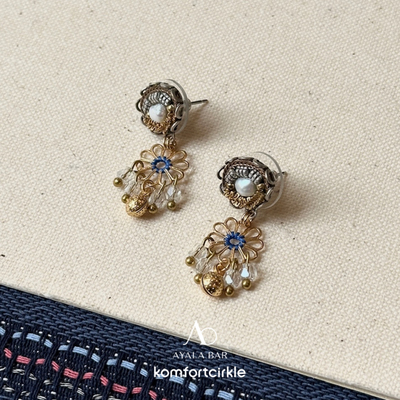 AYALA BAR N2258耳环 Gold Flower Earrings