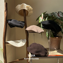 SCHA 1699Transformer 纯色羊毛贝雷帽 德国手工时尚高级气质女