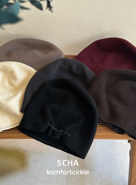 SCHA 116Taiga Long 羊毛包头堆堆冷帽 德国手工秋冬经典时尚百搭