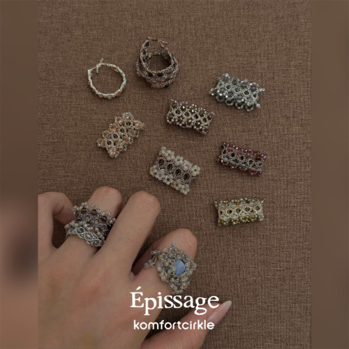 EPISSAGE Tressé Ring天然石编织戒指女时尚新款小众设计师指环