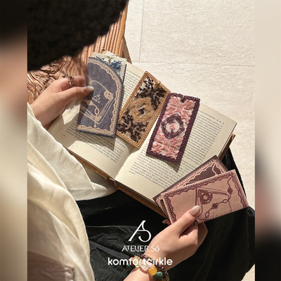 ATELIERSO倪索 浪漫蕾丝书签链 复古文艺精致装饰礼物