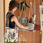 自留推荐 MONSECRET 无尽夏方寸行囊刺绣包单肩斜挎包随身漫游包