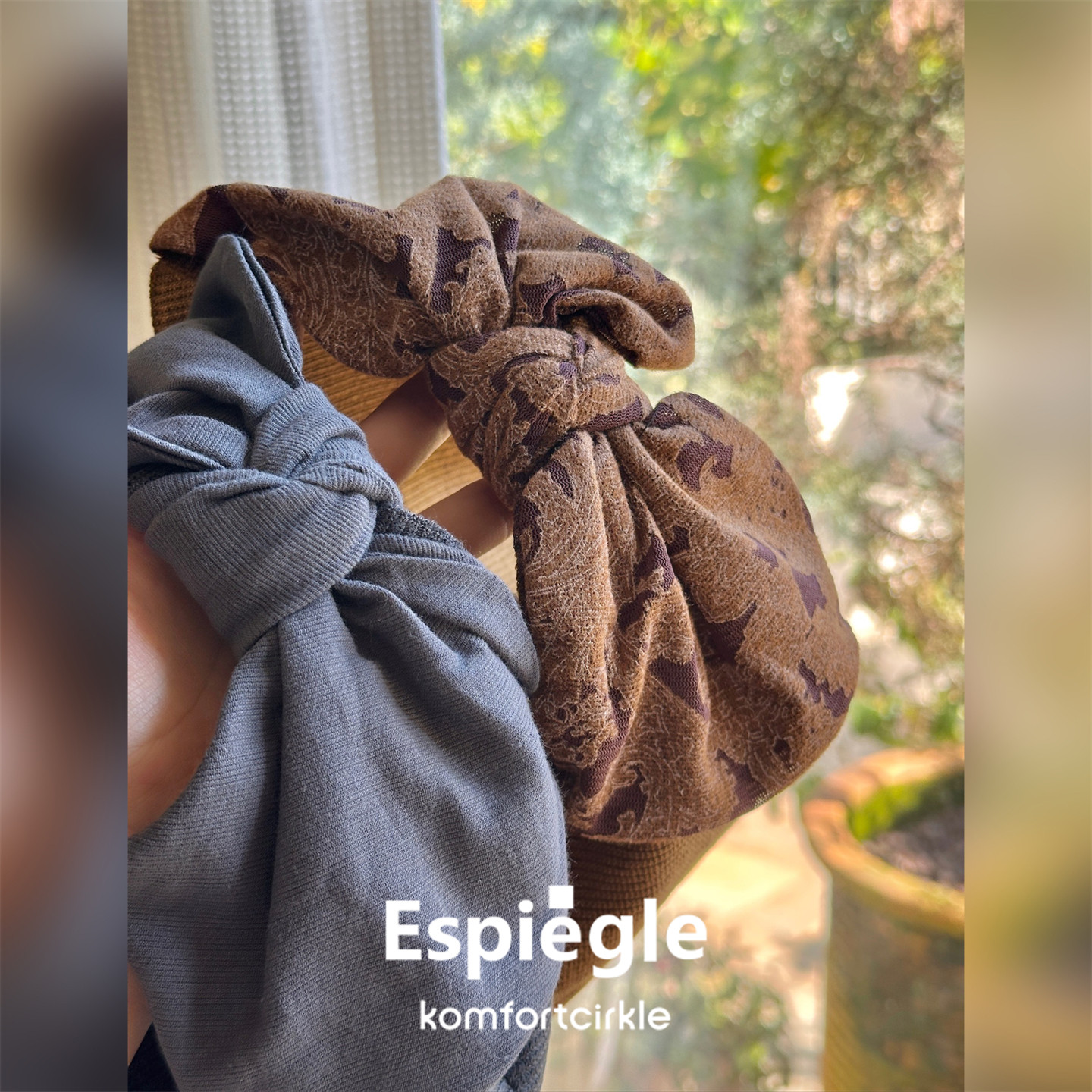 自留推荐合作款 ESPIEGLE 腰果蝴蝶结弹力发带发箍26春夏新款发饰