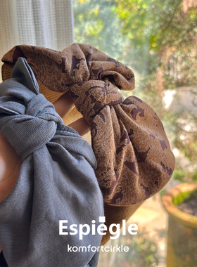 自留推荐合作款 ESPIEGLE 腰果蝴蝶结弹力发带发箍26春夏新款发饰