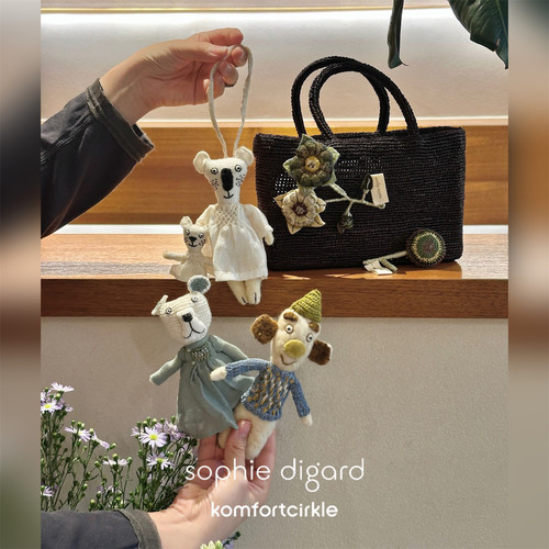 SOPHIE DIGARD 手工布艺针织玩偶挂件花卉胸针装饰配饰生日礼物