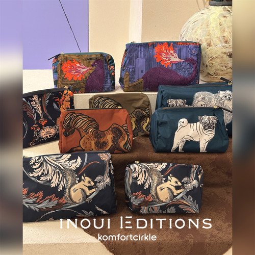 INOUI EDITIONS 动物印花洗漱包 法国设计便携旅行出差收纳包