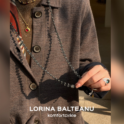 自留推荐 LORINA 串珠长项链法国手工梭织重工毛衣链百搭叠戴