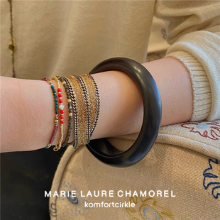 手工刺绣金属两用多佩戴法手链项链choker CHAMOREL LAURE MARIE