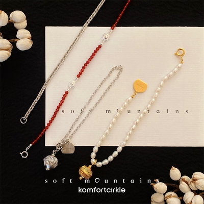 soft mountains软山 Harvest the moon 经典手工纯银链条手链腕饰