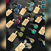 GEROCHRISTO 1866 1864 GC925纯银半宝石雕花耳环耳钩 GR1588