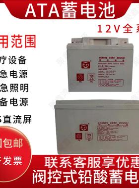 ATA蓄电池LC-R127.2AH/12V17A24A38A65A100A120A150AR消防主机UPS
